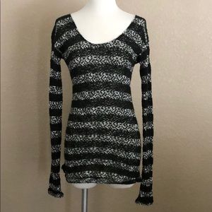 O’Neill Black & White Stripe Sweater